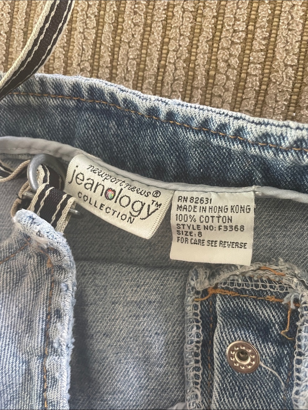 Women's Vintage Newport News Jeanology Collection Denim Tank Top Size 8 - Picture 8 of 9